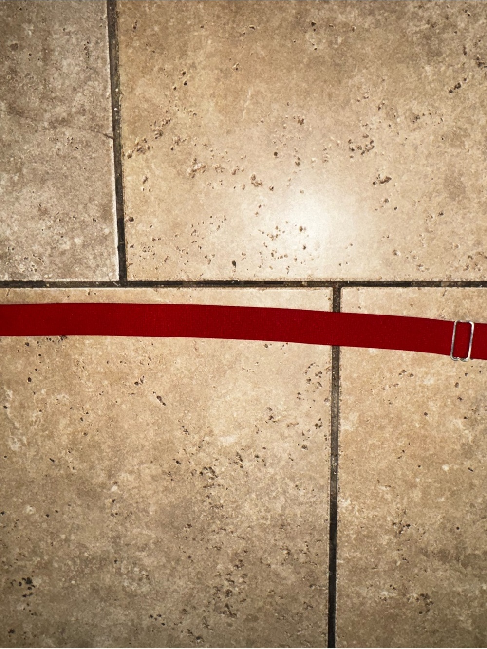 Red youth baseball belt